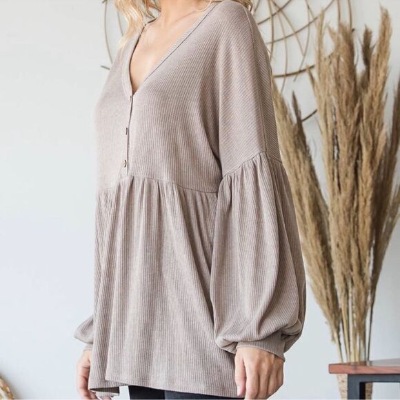 NWT Lovely J oversized Boho Top - Picture 3 of 4